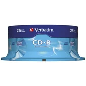 CD-R 700MB, 52x, 25 kosov, CB DL Ex Prot