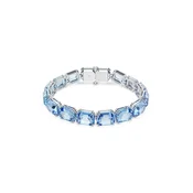 Swarovski Zapestnica Millenia svetlo modra / srebrna