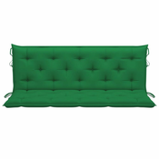 Jastuk za vrtnu klupu zeleni 150x(50+50)x7 cm od tkanine Oxford