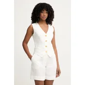 Marciano by Guess enoredni telovnik ženski z dodatkom lanu JANE