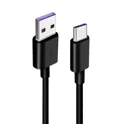 KEDO USB kabel USB na USB-C, 3 m, 5A, 100W, crni