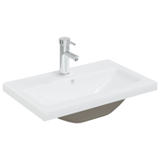 MAISON CHIC Vgradni Umivalnik - Kopalna umivalnik - Lavabo s pipo 61x39x18 cm keramičen bel, (21684959)