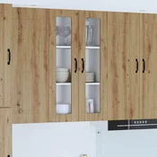 vidaXL Stenska kuhinjska omarica z vrati Umetni hrast 60 x 31 x 100 cm