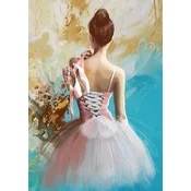 shumee Ob_L_72 - Diamantna slika 30x40 - Liki, Baletni plesalec