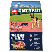ONTARIO Adult Large Beef & Rice 2,25 kg