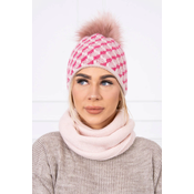 marka niezdefiniowana Womens set K155 powdered pink