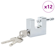 vidaXL vidaXL Žabica 12 pcs srebrna 4,2 x 1,9 x 4 cm elezo, (5000151979)