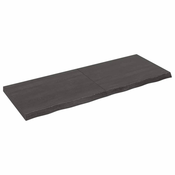 Stolna ploca tamnosmeda 160x60x(2-6) cm obradena masivna hrast
