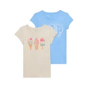 GAP Majica kit / azur / oranžna / bela