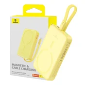 Power bank Baseus Magnetic Mini 10000mAh z MagSafe, 20W - yellow