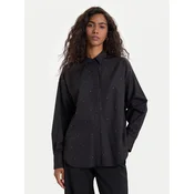 Vero Moda Srajca Fanni 10337791 Črna Oversize