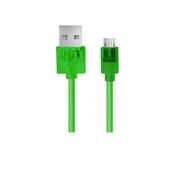 33 Esperanza EB184G 2.0 AB Micro USB kabel M/M 1,0 m zelen, prozoren