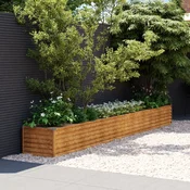 vidaXL vidaXL Vrtna visoka greda 386x50x36 cm corten jeklo, (20798688)