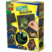 Scratch-off slike - dinozavri, ki se svetijo v temi