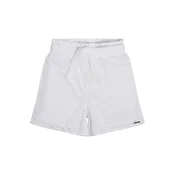 Guess Kratke hlače iz tkanine J3GD04 WFGJ0 Bela Relaxed Fit