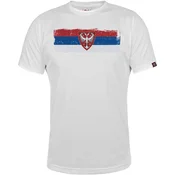 Muška majica kratkih rukava Zastava grb Nemanjica, Bela