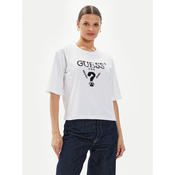 Guess Majica Aurelie V4YI06 I3Z14 Bela Boxy Fit