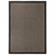 shumee vidaXL Zunanja preproga, ravno tkana, 120x170 cm, temno rjava