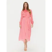 TWINSET Srajčna obleka 251TP2260 Oranžna Loose Fit