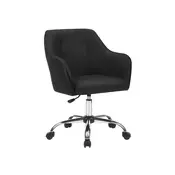 Songmics Pisarna stol 65x69x83-93 cm Črna