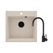 DEANTE sudopera ZQJN 5103+slavina BOC N72M+crni fiting