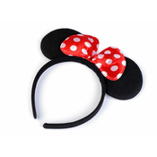 Karnevalski naglavni trak Minnie Mouse - rdeče velike pikice