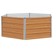 Vidaxl Povišana vrtna gredica Izgled lesa 129 x 129 x 45 cm
