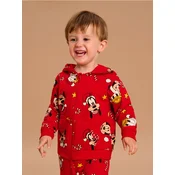 Sinsay - Gornji deo trenerke s kapuljacom i patentnim zatvaracem Mickey Mouse - crvena