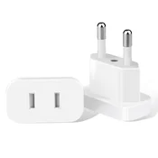INF Evropski standardni beli vtič 4,0 mm potovalni adapter, (5000243254)