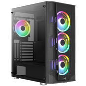 Aerocool Prism FRGB Midi-Tower, Tempered Glass - schwarz-ACCM-PB29043.11