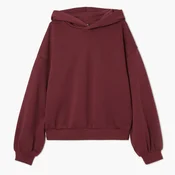 Cropp - Oversize pulover s kapuco - maroon