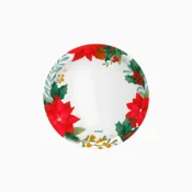 Oh Yeah! Božični papirnati krožniki – Božična vrtnica, 17 cm – 6 kosov