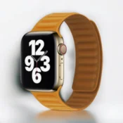 Infostyle Silikonski magneten pašček Techsuit za Apple Watch 42/44/45mm Rumena
