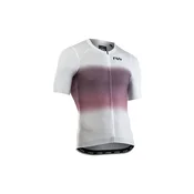 Kolesarska majica NORTHWAVE Blade Air Jersey S/s, belo-roza - XL