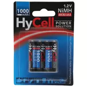 BATERIJE HR03 1000mAh 4/1 HyCell