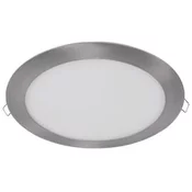 ELMARK LED panel 8W 120mm 2700K - vgradni, brušen aluminij, okrogel