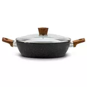 NAVA ŠERPA PLITKA ALUMINIJUMSKA NATURE 28 CM
