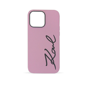 Karl Lagerfeld futrola za iPhone 14 pro max silicone signature purple ( KLHCP14XSKSVGU )