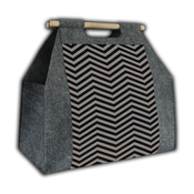 Bertoni Home Unisexs Firewood Bag Zigzag