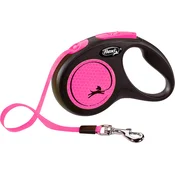 FLEXI Povodac za pse New Neon Tape S, 5m, Do 15 kg, Roze
