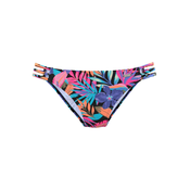 BENCH Bikini hlačke Pitch cijansko modra/sliva/neonsko roza/črna