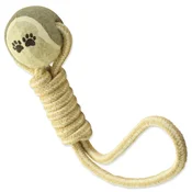 Dog Fantasy Metalec teniških žogic iz jute DOG FANTASY 34 cm