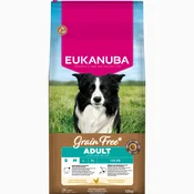 Eukanuba Grain Free Adult Small / Medium piletina - 12 kg