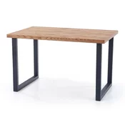Stol Houston 725 Crna, Lagani hrast, 76x80x126cm, EstensioneNastavak, Iveral, Metalne