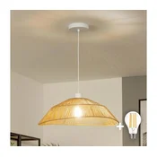 Brilagi - LED luster na sajli CERIA BOHO 1xE27/40W/230V, prečnik 50 cm, smeđa