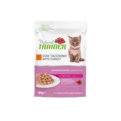 Natural Trainer Cat Kitten&Young, vrečka - puran - 85 g 12 x 85 g