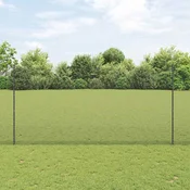 Vidaxl Varjen žični ograjo s stebri 10 x 1,6 m Jeklo s PVC premazom