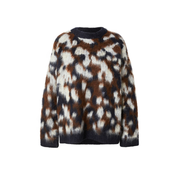 TOPSHOP Pulover mornarska/čokolada/off-bela