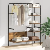 Stalak za odjecu Smeda 120 x 44 x 160 cm Konstruirano drvo