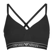 Emporio Armani EVERYDAY COTTON PADDED SOFT COUTOUR BRA Črna